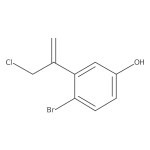 4-Bromo-3-(3-chloroprop-1-en-2-yl)phenol Structure