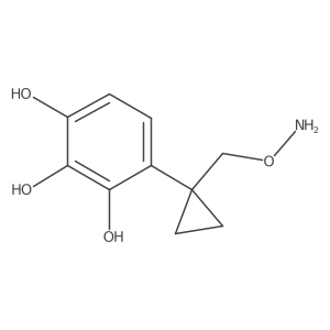 4-{1-[(Aminooxy)methyl]cyclopropyl}benzene-1,2,3-triol结构式