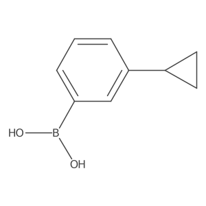 3-Cyclopropyl(phenyl-2,4,5,6-d4)-boronic acid结构式