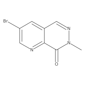 3-Bromo-7-methylpyrido[2,3-D]pyridazin-8(7H)-one结构式