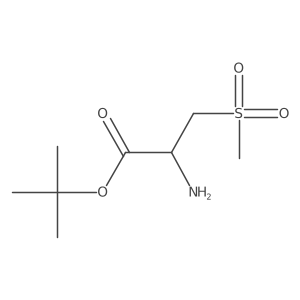 Tert-butyl (2R)-2-amino-3-methylsulfonylpropanoate结构式