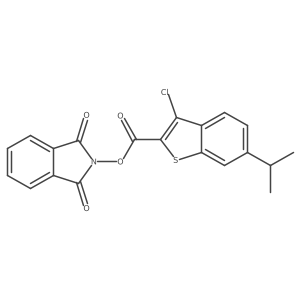 1,3-dioxo-2,3-dihydro-1H-isoindol-2-yl 3-chloro-6-(propan-2-yl)-1-benzothiophene-2-carboxylate Structure