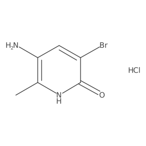 5-Amino-3-bromo-6-methyl-1H-pyridin-2-one;hydrochloride Structure