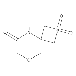 8-Oxa-2-thia-5-azaspiro[3.5]nonan-6-one 2,2-dioxide Structure