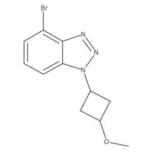 4-bromo-1-(3-methoxycyclobutyl)-1H-1,2,3-benzotriazole Structure