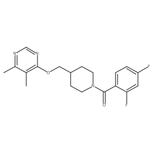 4-{[1-(2,4-Difluorobenzoyl)piperidin-4-yl]methoxy}-5,6-dimethylpyrimidine Structure