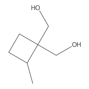 [1-(Hydroxymethyl)-2-methylcyclobutyl]methanol结构式