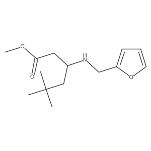Methyl 3-{[(furan-2-yl)methyl]amino}-5,5-dimethylhexanoate结构式