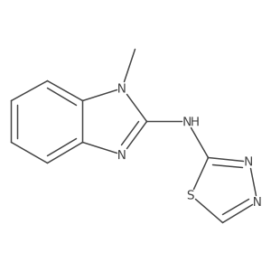 1-methyl-N-(1,3,4-thiadiazol-2-yl)-1H-1,3-benzodiazol-2-amine Structure