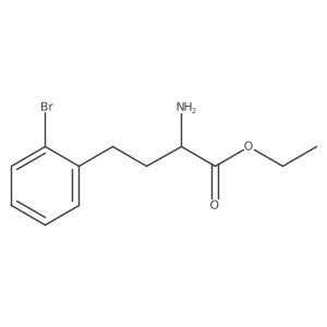 Ethyl 2-amino-4-(2-bromophenyl)butanoate结构式