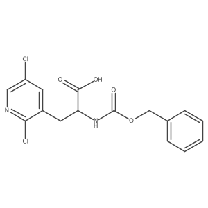 2-{[(Benzyloxy)carbonyl]amino}-3-(2,5-dichloropyridin-3-yl)propanoic acid结构式