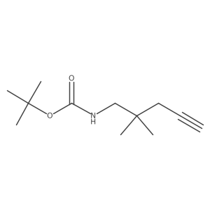 tert-butyl N-(2,2-dimethylpent-4-yn-1-yl)carbamate Structure