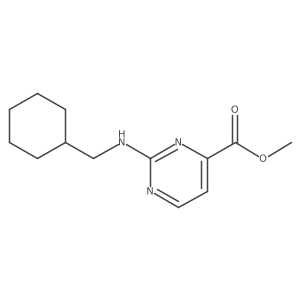 Methyl 2-[(cyclohexylmethyl)amino]pyrimidine-4-carboxylate Structure