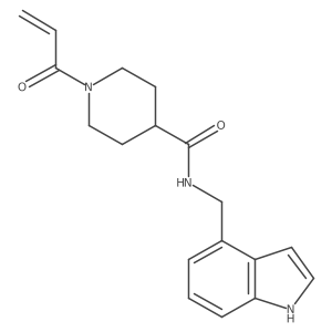 N-[(1H-indol-4-yl)methyl]-1-(prop-2-enoyl)piperidine-4-carboxamide Structure