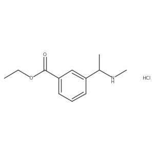 Ethyl 3-[1-(methylamino)ethyl]benzoate hydrochloride Structure