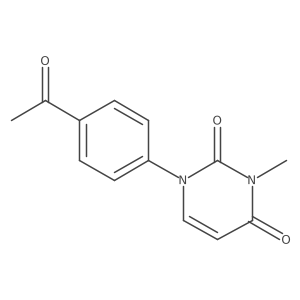 1-(4-Acetylphenyl)-3-methyl-1,2,3,4-tetrahydropyrimidine-2,4-dione结构式