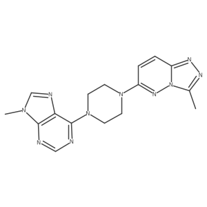 9-methyl-6-(4-{3-methyl-[1,2,4]triazolo[4,3-b]pyridazin-6-yl}piperazin-1-yl)-9H-purine Structure