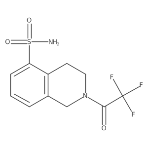 2-(2,2,2-Trifluoroacetyl)-1,2,3,4-tetrahydroisoquinoline-5-sulfonamide Structure