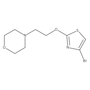 4-{2-[(4-Bromo-1,3-thiazol-2-yl)oxy]ethyl}morpholine结构式