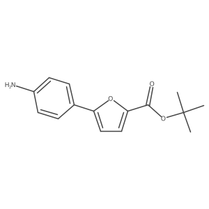 Tert-butyl 5-(4-aminophenyl)furan-2-carboxylate结构式
