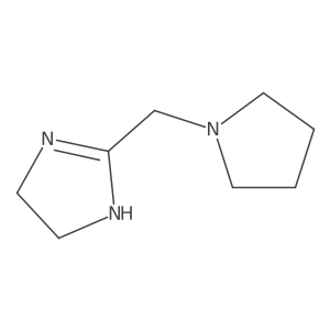 2-[(pyrrolidin-1-yl)methyl]-4,5-dihydro-1H-imidazole结构式