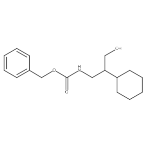 benzyl N-(2-cyclohexyl-3-hydroxypropyl)carbamate结构式