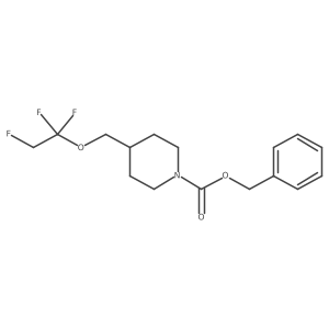 Benzyl 4-[(1,1,2-trifluoroethoxy)methyl]piperidine-1-carboxylate结构式