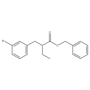 benzyl N-[(3-bromophenyl)methyl]-N-ethylcarbamate结构式