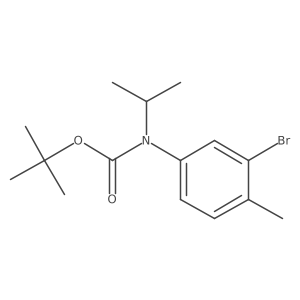 tert-butyl N-(3-bromo-4-methylphenyl)-N-(propan-2-yl)carbamate结构式