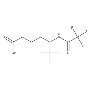 6,6-Dimethyl-5-(2,2,2-trifluoroacetamido)heptanoic acid Structure