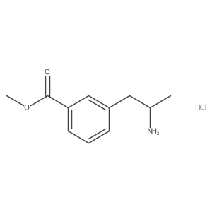 Methyl 3-(2-aminopropyl)benzoate hydrochloride Structure