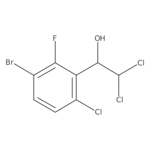 1-(3-Bromo-6-chloro-2-fluorophenyl)-2,2-dichloroethanol结构式