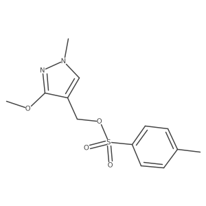 (3-methoxy-1-methyl-1H-pyrazol-4-yl)methyl 4-methylbenzene-1-sulfonate结构式