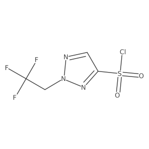 2-(2,2,2-trifluoroethyl)-2H-1,2,3-triazole-4-sulfonyl chloride Structure