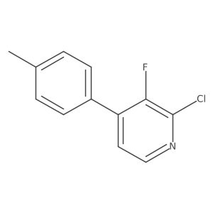 2-Chloro-3-fluoro-4-(p-tolyl)pyridine结构式