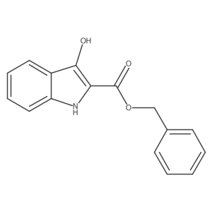 Benzyl 3-hydroxy-1H-indole-2-carboxylate结构式