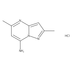 2,5-Dimethylpyrazolo[1,5-a]pyrimidin-7-amine hydrochloride结构式