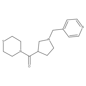 4-{1-[(Pyridin-4-yl)methyl]pyrrolidine-3-carbonyl}thiomorpholine Structure