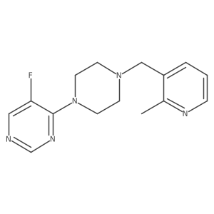 5-Fluoro-4-{4-[(2-methylpyridin-3-yl)methyl]piperazin-1-yl}pyrimidine Structure