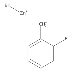 Bromo[(2-fluorophenyl)methyl]zinc Structure
