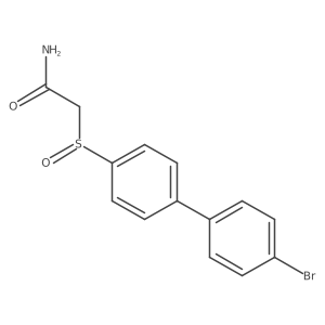 2-((4'-Bromo-[1,1'-biphenyl]-4-yl)sulfinyl)acetamide Structure