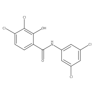 3,3',4,5'-Tetrachlorosalicylanilide结构式