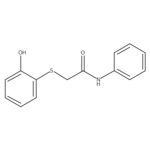 2-[(2-Hydroxyphenyl)thio]-N-phenylacetamide结构式