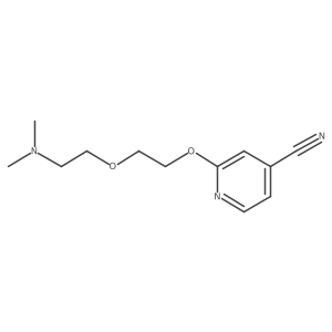 2-{2-[2-(Dimethylamino)ethoxy]ethoxy}pyridine-4-carbonitrile结构式