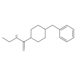 N-Ethyl-4-(phenylmethyl)-1-piperazinecarboxamide Structure