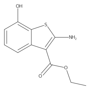 Ethyl 2-amino-7-hydroxybenzo[b]thiophene-3-carboxylate Structure