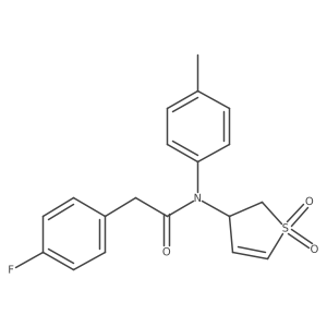 N-(1,1-dioxido-2,3-dihydrothiophen-3-yl)-2-(4-fluorophenyl)-N-(p-tolyl)acetamide Structure