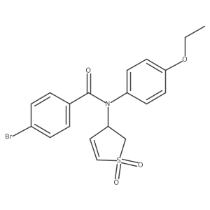 4-bromo-N-(1,1-dioxido-2,3-dihydrothiophen-3-yl)-N-(4-ethoxyphenyl)benzamide结构式