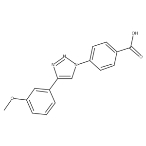 4-[4-(3-Methoxyphenyl)-[1,2,3]triazol-1-yl]benzoic acid Structure