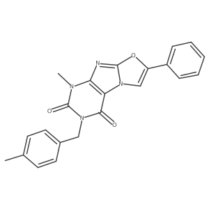 1-methyl-3-(4-methylbenzyl)-7-phenyloxazolo[2,3-f]purine-2,4(1H,3H)-dione结构式